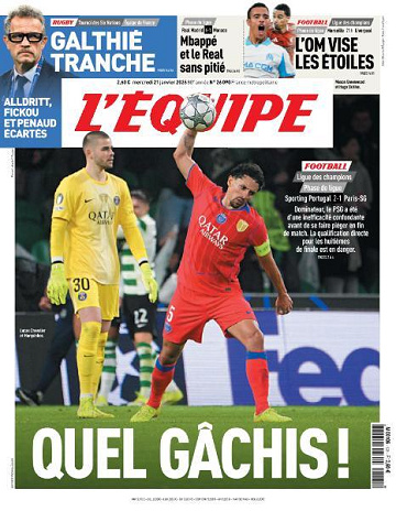 L’equipe du Mercredi 21 Janvier 2026