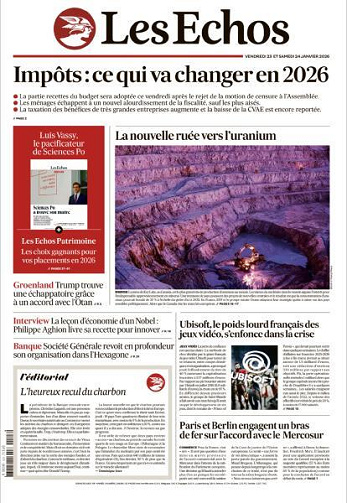 Les Echos - 23-24 Janvier 2026
