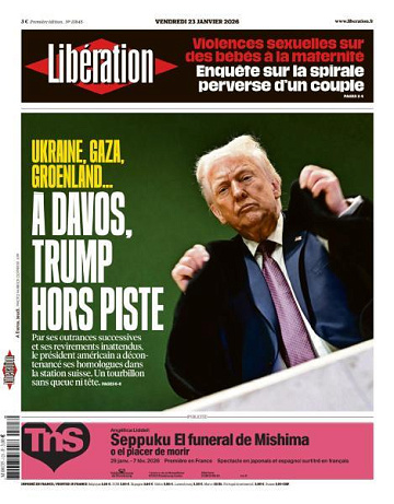 Libération du Vendredi 23 Janvier 2026