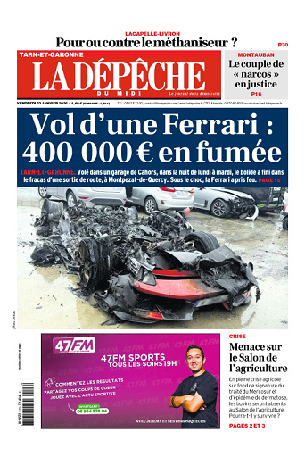 La Dépêche du Midi (16 Éditions) Du Vendredi 23 Janvier 2026