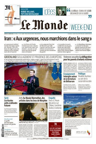Le Monde du Samedi 24 Janvier 2026