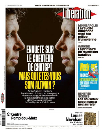 Libération du Samedi 24 et Dimanche 25 Janvier 2026
