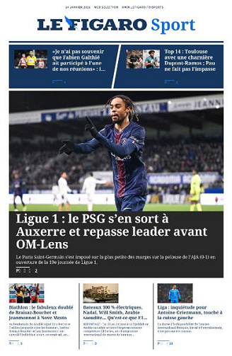 Le Figaro Sport - 24 Janvier 2026