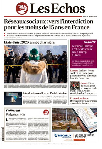Les Echos - 26 Janvier 2026