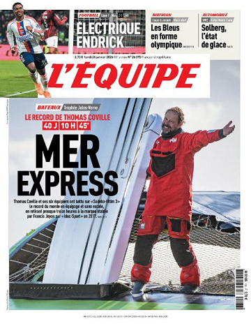 L’equipe du Lundi 26 Janvier 2026