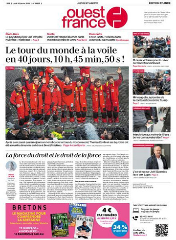 Ouest-France Édition France - 26 Janvier 2026