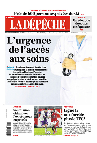 La Dépêche du Midi (16 Éditions) Du Lundi 26 Janvier 2026
