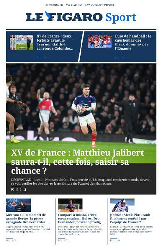 Le Figaro Sport - 27 Janvier 2026