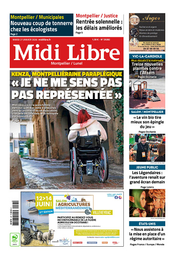 Midi Libre (14 Éditions) Du Mardi 27 Janvier 2026