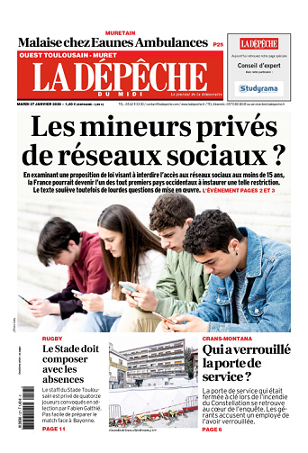 La Dépêche du Midi (16 Éditions) Du Mardi 27 Janvier 2026