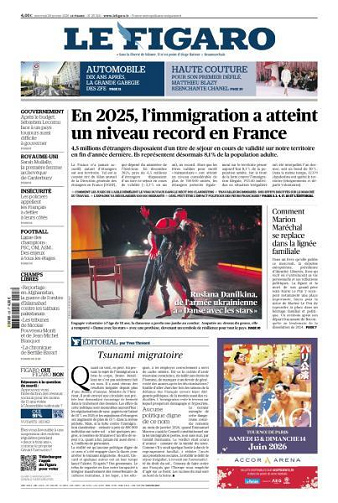 Le Figaro du Mercredi 28 Janvier 2026