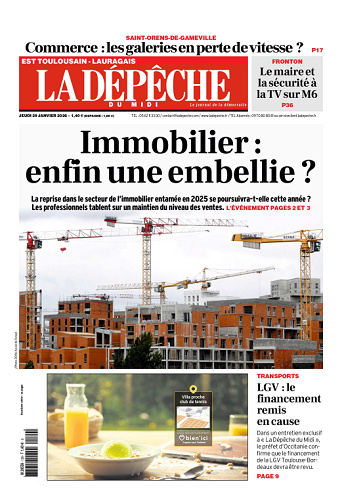 La Dépêche du Midi (16 Éditions) Du Jeudi 29 Janvier 2026