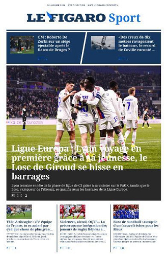 Le Figaro Sport - 30 Janvier 2026