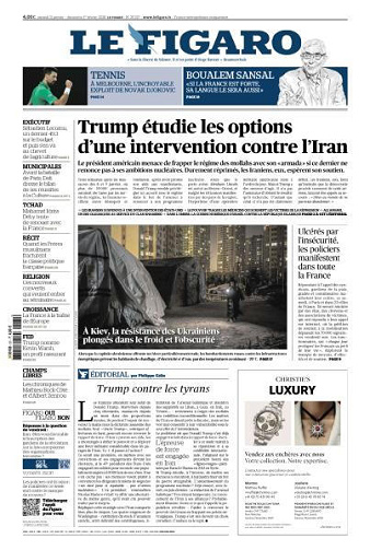 Le Figaro du Samedi 31 Janvier et Dimanche 1er Février 2026