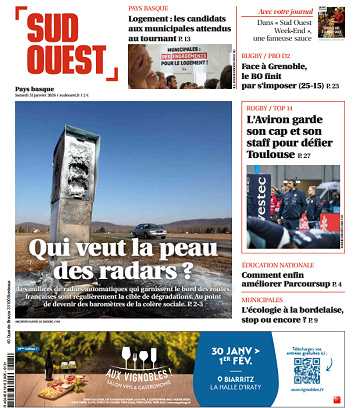 Sud Ouest (2 Éditions) Du Samedi 31 Janvier 2026