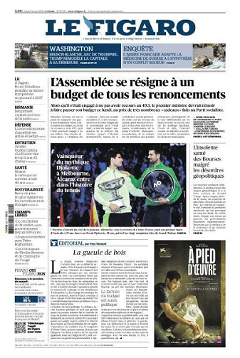 Le Figaro du Lundi 2 Février 2026