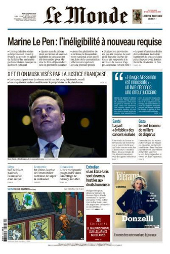 Le Monde du Jeudi 5 Février 2026