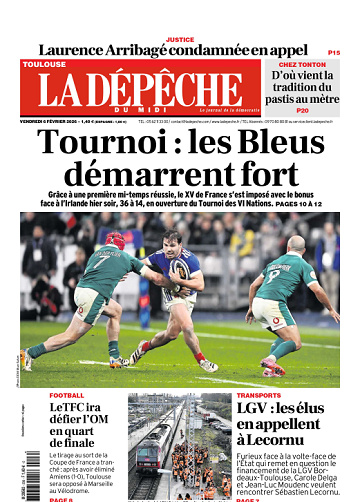 La Dépêche du Midi (16 Éditions) Du Vendredi 6 Février 2026