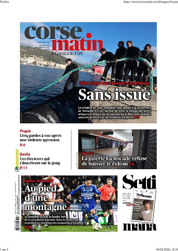 Corse Matin - 6 Février 2026