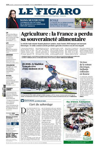 Le Figaro du Samedi 7 et Dimanche 8 Février 2026