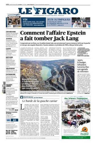 Le Figaro du Lundi 9 Février 2026