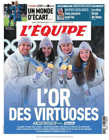 L’equipe du Lundi 9 Février 2026