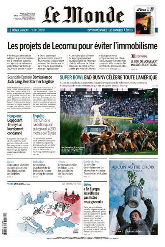 Le Monde du Mardi 10 Février 2026