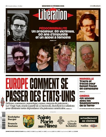 Libération du Mercredi 11 Février 2026