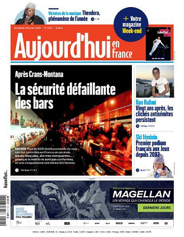 Aujourd’hui en France - 13 Février 2026