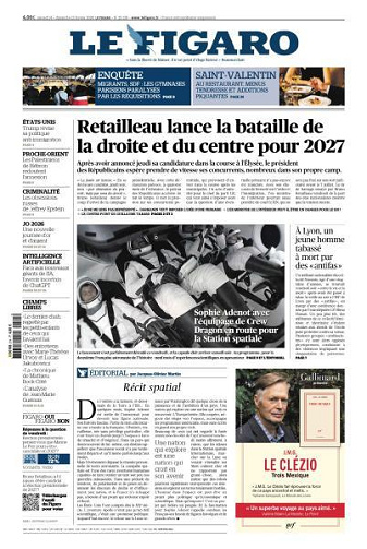 Le Figaro du Samedi 14 et Dimanche 15 Février 2026