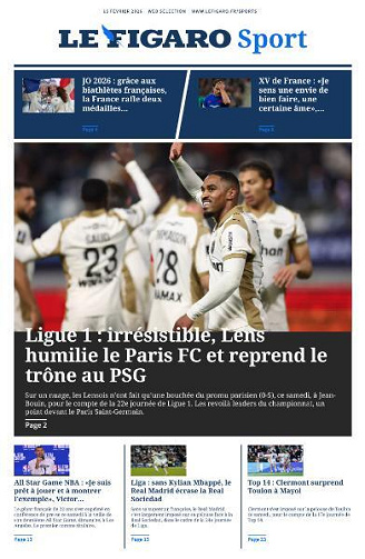 Le Figaro Sport - 15 Février 2026