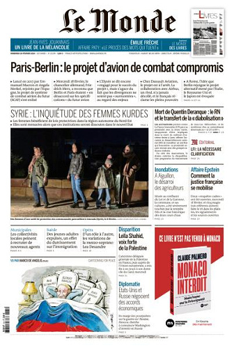Le Monde du Vendredi 20 Février 2026