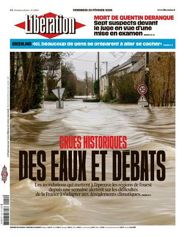 Libération du Vendredi 20 Février 2026