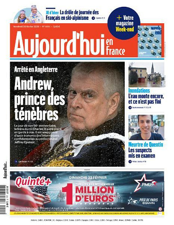 Aujourd’hui en France - 20 Février 2026
