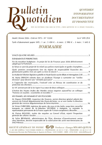 Bulletin Quotidien - 23 Février 2026