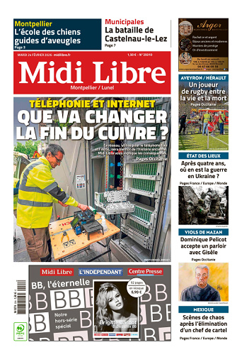 Midi Libre (14 Éditions) Du Mardi 24 Février 2026
