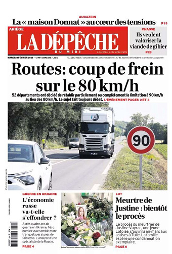 La Dépêche du Midi (5 éditions) - 24 Février 2026