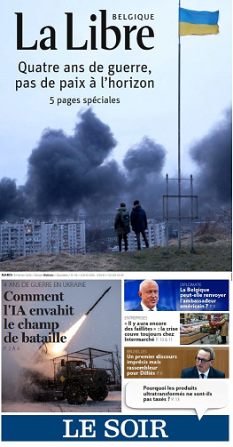 Le Soir + La Libre - 24 Février 2026