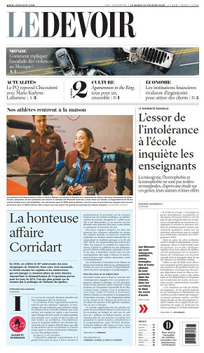 Le Devoir - Mardi 24 Fevrier 2026