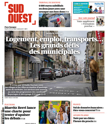 Sud Ouest (2 Éditions) Du Mardi 24 Février 2026