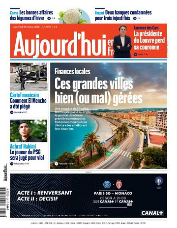 Aujourd’hui en France - 25 Février 2026