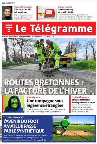 Le Télégramme (toutes les éditions) - 25 Février 2026
