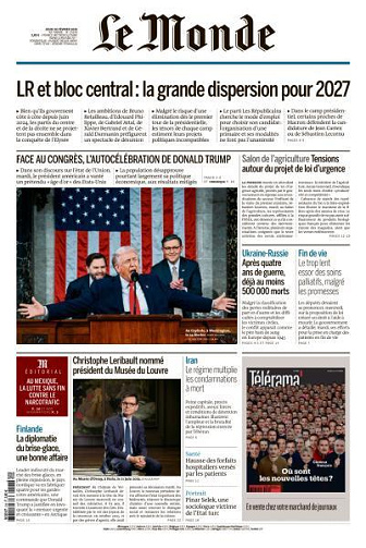Le Monde du Jeudi 26 Février 2026