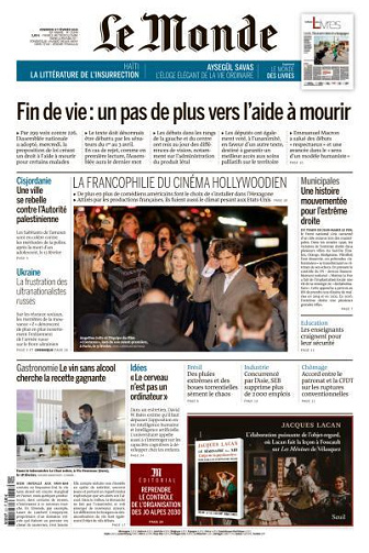 Le Monde du Vendredi 27 Février 2026