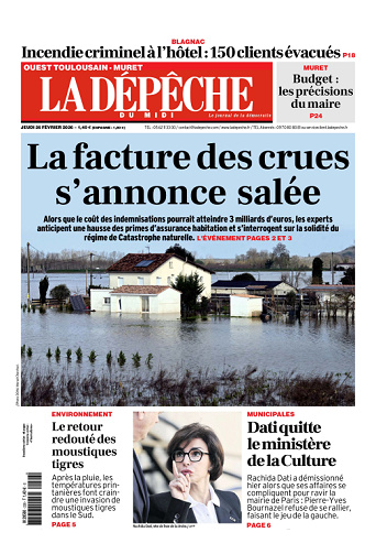 La Dépêche du Midi (16 Éditions) Du Jeudi 26 Février 2026