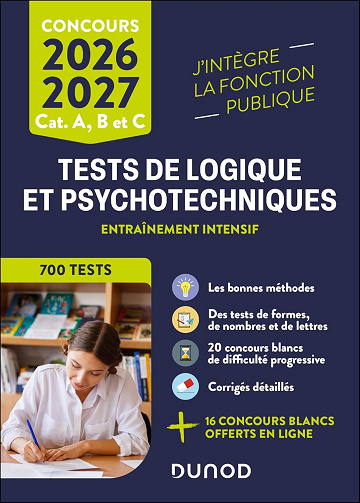 Tests de logique et psychotechniques - 2026-2027: Catégories A, B et C -  Christelle Boisse (2026)