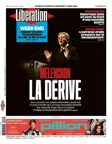 Libération du Samedi 28 Février et 1er Mars 2026