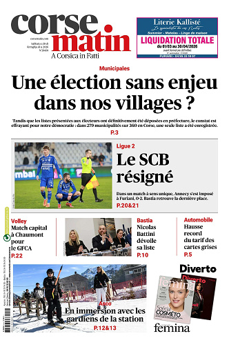 Corse Matin - 28 Fevrier 2026