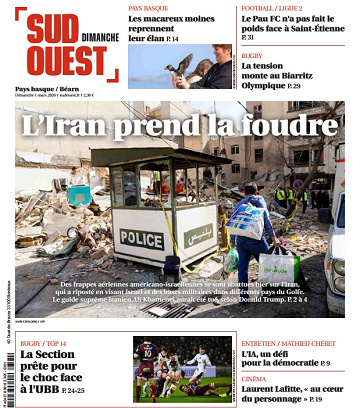 Sud Ouest (2 Éditions) Du Dimanche 1er Mars 2026