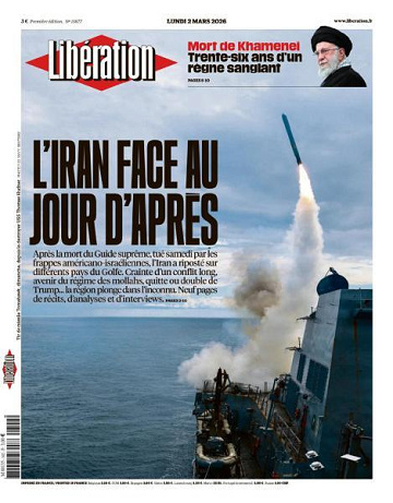 Libération du Lundi 2 Mars 2026